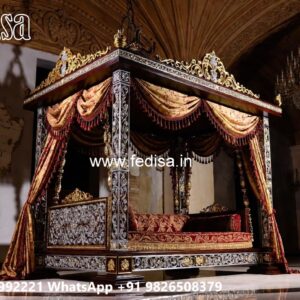 Elegant Wood Carving Swing Design with Vintage Wooden Appeal No-2699