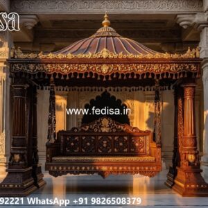 Luxury Wood Carving Swing Design for Sophisticated Home Interiors No-2700
