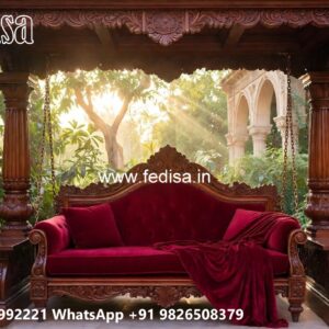 Custom Wooden Swing Design for Premium Home Interiors No-2714