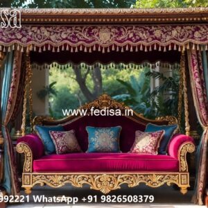 Royal Wooden Swing Design with Cushion Seating Style No-2715