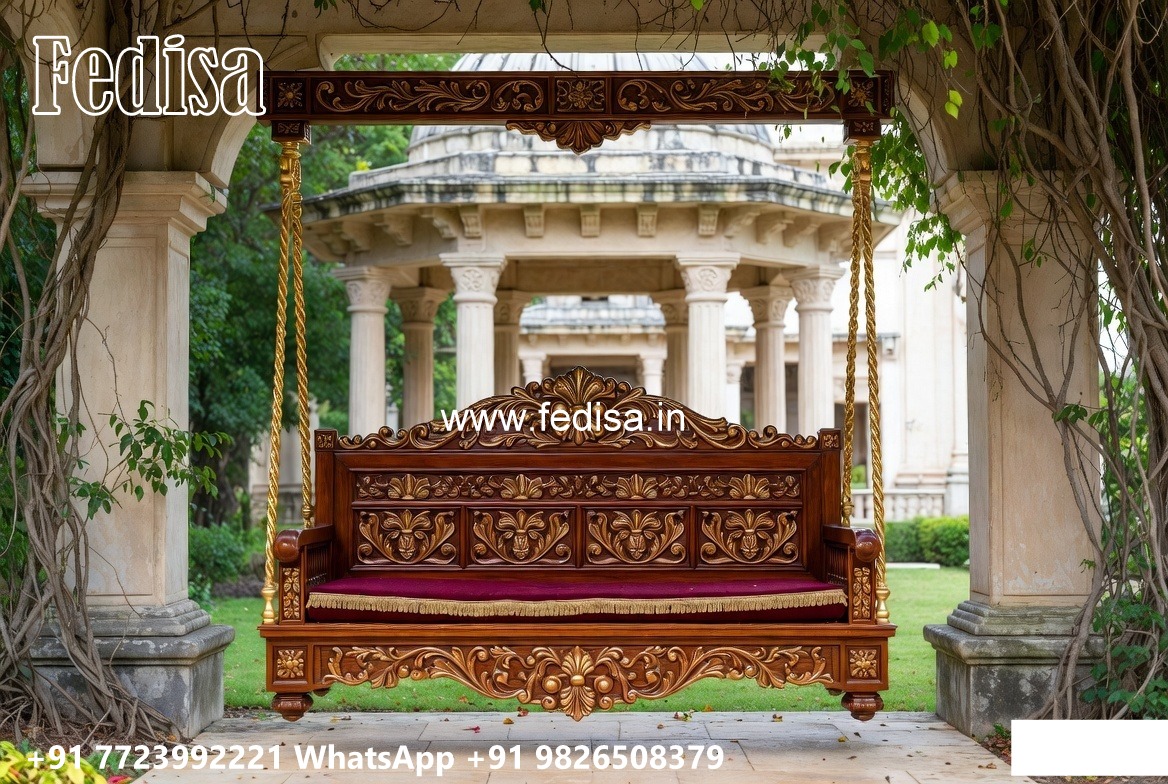 Luxury Teak Wood Swing Design for Elegant Homes No-2717