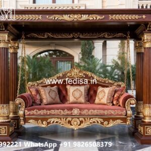 Wooden Swing Design with Traditional Indian Craftsmanship No-2718