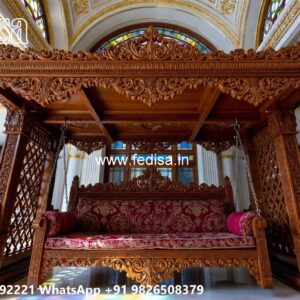 Decorative Wooden Swing Design for Home Entrance Area No-2719