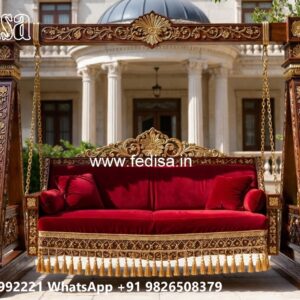 Wooden Swing Design with Beautiful Decorative Carvings