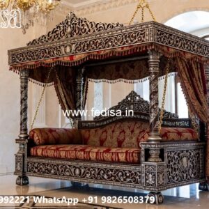 Premium Wooden Swing Design for Modern Villa Decor
