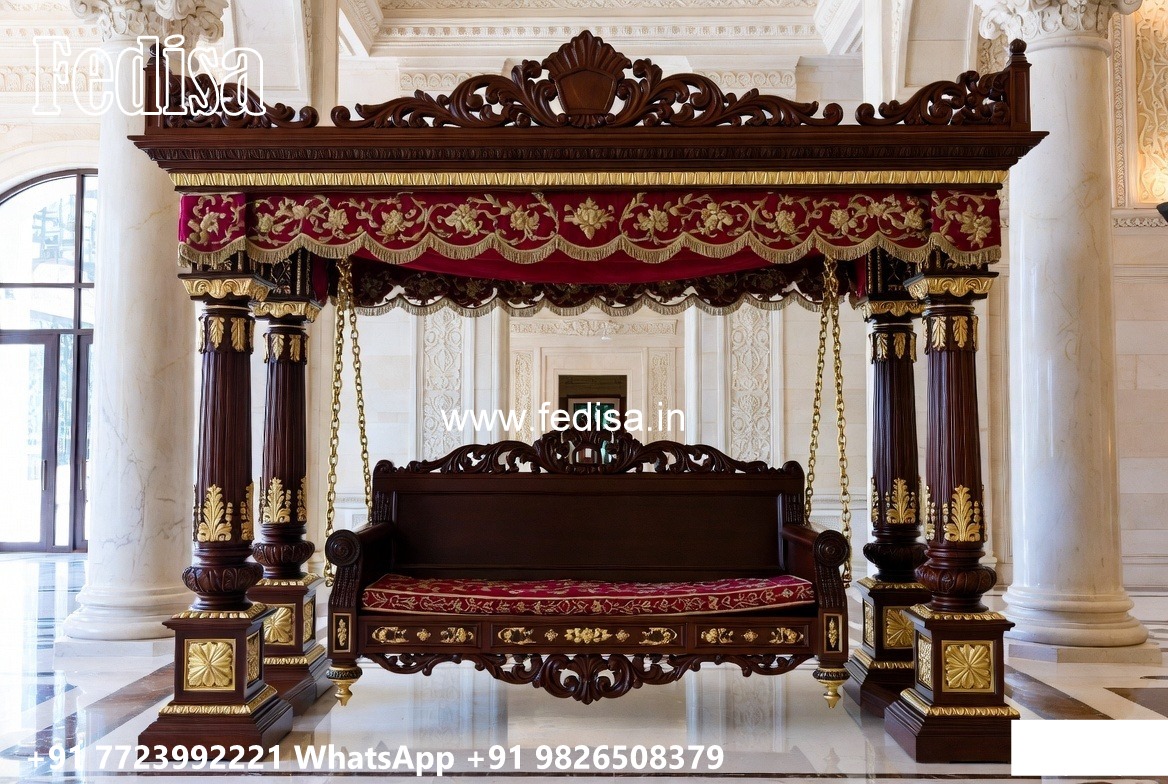 Wooden Swing Design with Royal Heritage Finishing