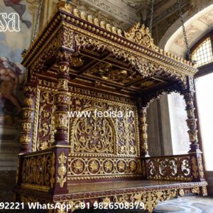 Luxury Wooden Swing Design for Spacious Hall Interiors No-2755