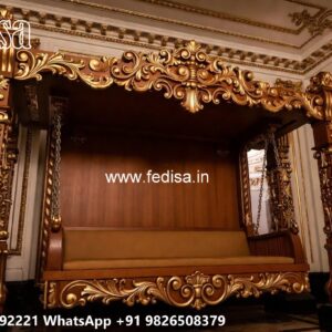 Wooden Swing Design with Vintage Traditional Craft Style No-2762