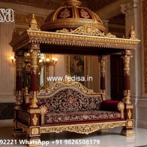 Elegant Wooden Swing Design for Luxury Drawing Rooms No-2763