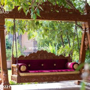 Luxury Wooden Swing Design with Decorative Chains No-2770