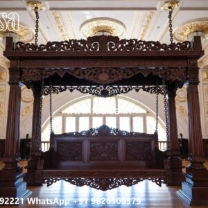 Stylish Wooden Swing Design with Premium Wood Texture No-2772