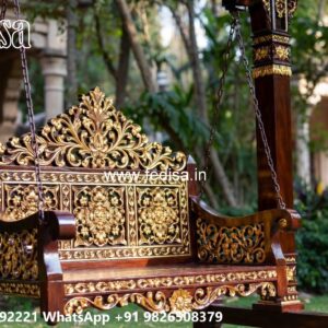 Wooden Swing Design for Comfortable Indoor Seating No-2779