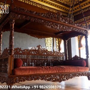 Royal Wooden Swing Design for Palace Style Interiors No-2780