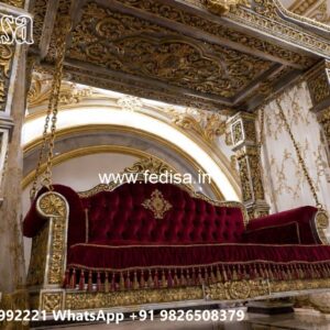 Wooden Swing Design with Beautiful Decorative Finish No-2787