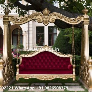 Wooden Swing Design with Classic Wooden Detailing No-2789