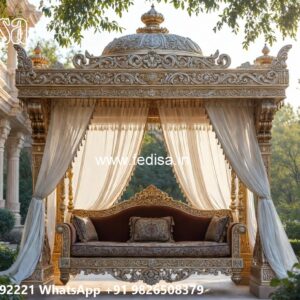 Wooden Swing Design with Traditional Indian Touch No-2792