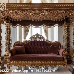 Stylish Wooden Swing Design for Indoor Comfort Area No-2796