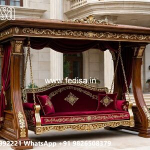 Wooden Classic Swing Design with Elegant Cushion Seating No-2916