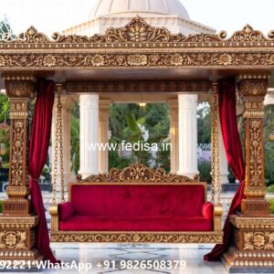Elegant Classic Swing Design with Decorative Carvings No-2920