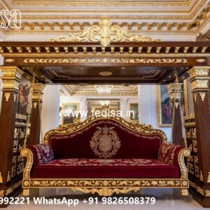 Wood Carving Swing Design Ideas for Luxury Home Interiors No-3051