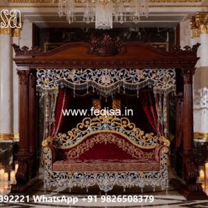 Handcrafted Wood Carving Swing Design for Elegant Living Rooms No-3052
