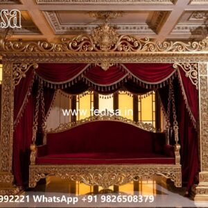 Beautiful Wood Carving Swing Design for Hall Decoration No-3059