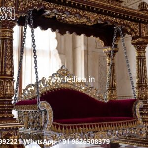 Designer Wood Carving Swing Design for Luxury Villas No-3061