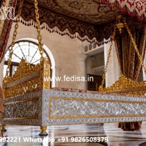 Luxury Wood Carving Swing Design with Brass Chain Style No-3065
