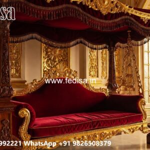 Classic Wood Carving Swing Design for Timeless Home Decor No-3066