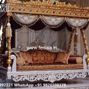 Traditional Wood Carving Swing Design with Floral Engraving No-3068