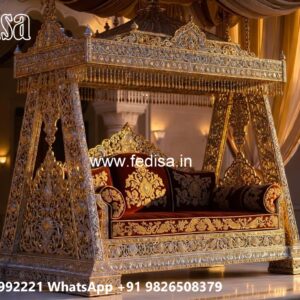 Stylish Wood Carving Swing Design for Premium Living Rooms No-3069