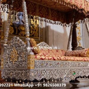Handcrafted Wood Carving Swing Design with Rich Detailing No-3071