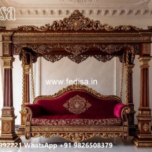 Decorative Wood Carving Swing Design for Hall Spaces No-3078