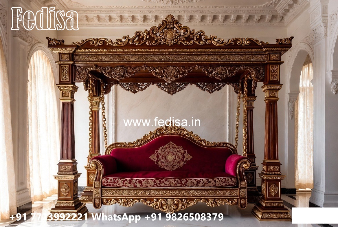 Decorative Wood Carving Swing Design for Hall Spaces No-3078