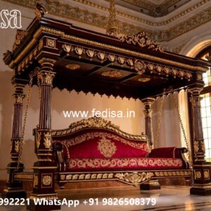 Artistic Wood Carving Swing Design with Traditional Craftsmanship No-3079