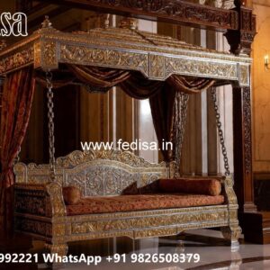 Wood Carving Swing Design for Modern Traditional Homes No-3082