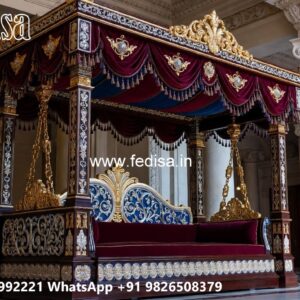Luxury Wood Carving Swing Design with Decorative Chains No-3085