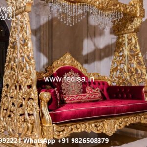 Indoor Wood Carving Swing Design for Stylish Home Ambience No-3089