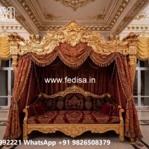 Royal Wood Carving Swing Design for Sophisticated Living Rooms No-3091