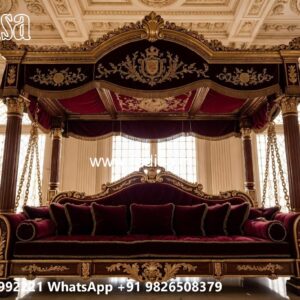 Vintage Wood Carving Swing Design with Decorative Beauty No-3096