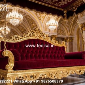 Handcrafted Wood Carving Swing Design with Palace Elegance No-3097