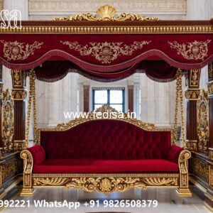Beautiful Wood Carving Swing Design for Luxury Apartments No-3102