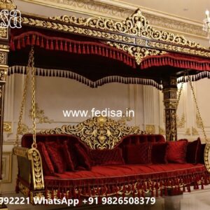 Wood Carving Swing Design with Rich Wooden Detailing No-3108