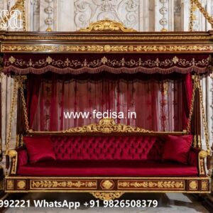Premium Wood Carving Swing Design with Decorative Carvings No-3112