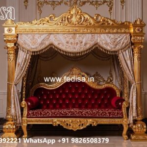Royal Wood Carving Swing Design for Grand Villa Interiors No-3113