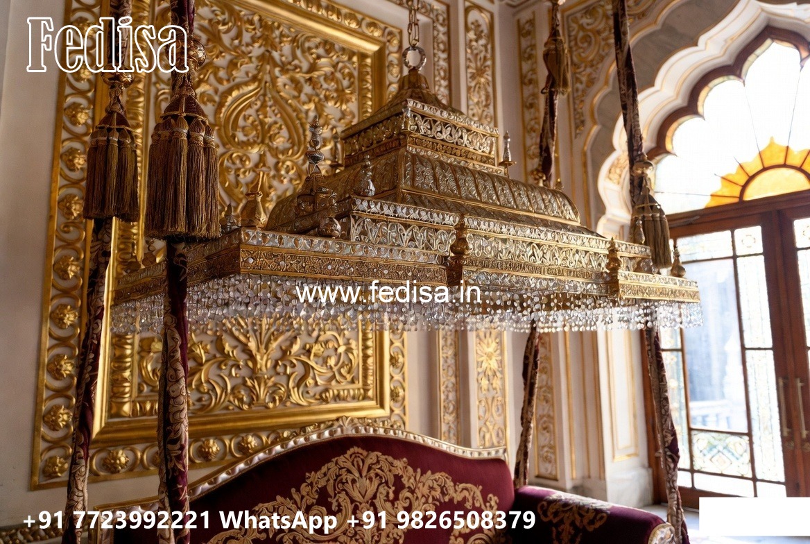 Beautiful Wood Carving Swing Design with Antique Charm No-3114
