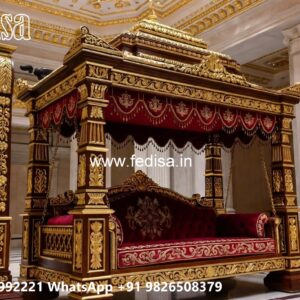 Wood Carving Swing Design Ideas for Royal Home Interiors No-3122