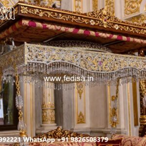 Indoor Wood Carving Swing Design with Artistic Charm No-3129