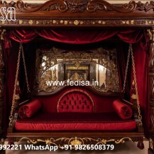 Wood Carving Swing Design for Elegant Traditional Interiors No-3130
