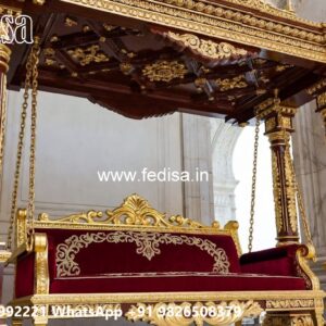 Artistic Wood Carving Swing Design with Antique Appeal No-3132